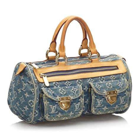 borsa louis vuitton jeans neo speedy|louis vuitton denim bag.